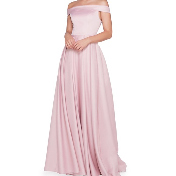Mac Duggal Dresses & Skirts - Mac Duggal Blush Off the Shoulder Ballgown
